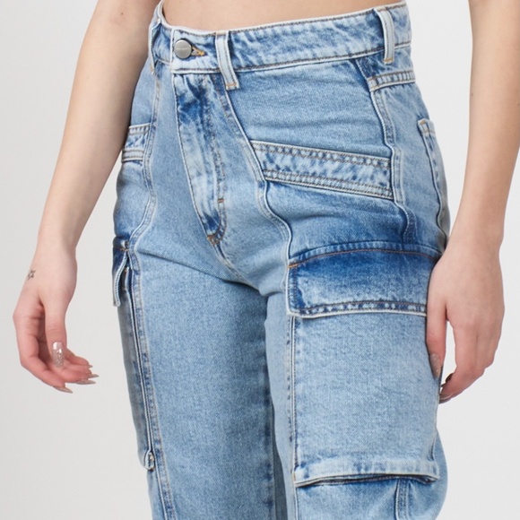 ICON Bianca cargo jeans 25 New - Picture 4 of 11